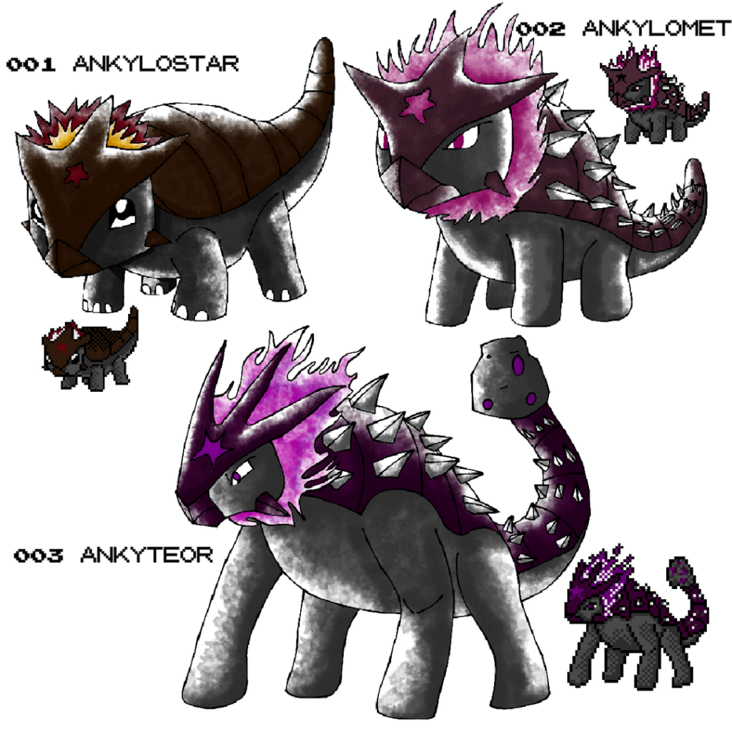 What do you think about my first fakemon and its evolutionary line?