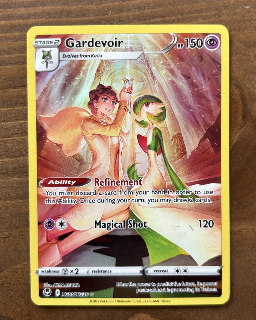 I pulled my first full art from the second pack that I’ve opened!