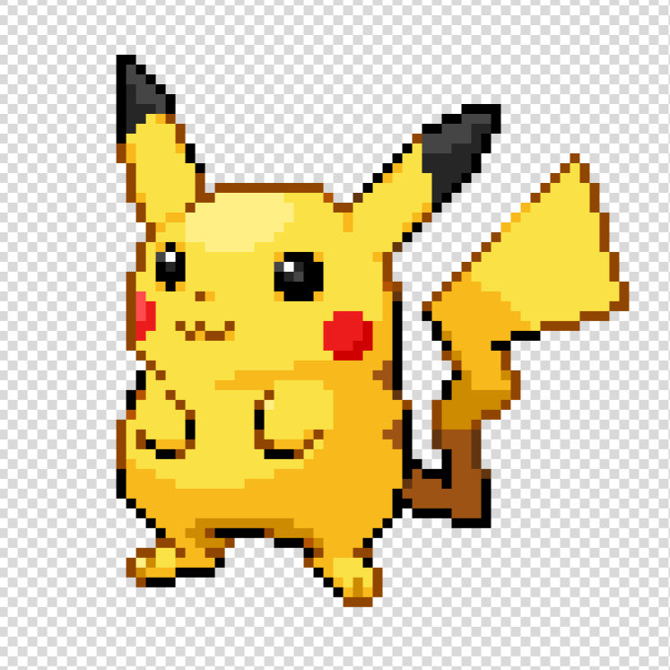 Pikachu Sprite I Made in Computer Class