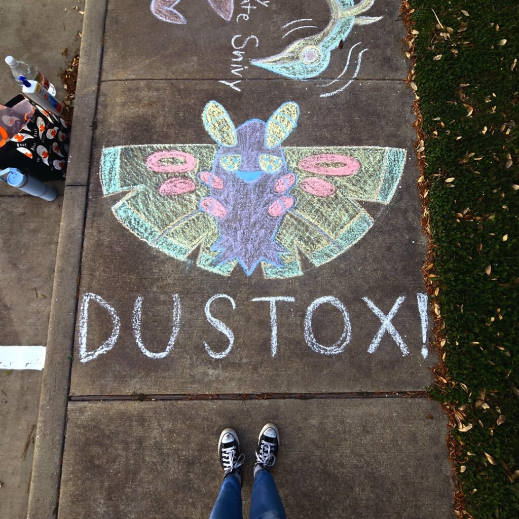 🌈 [OC] Some chalk doodles I made~✨