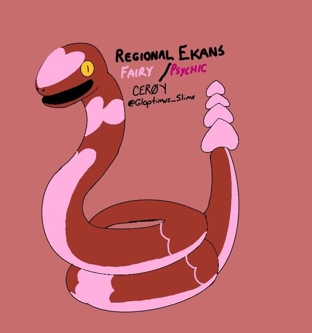 [OC] Regional Variants of Ekans and Arbok