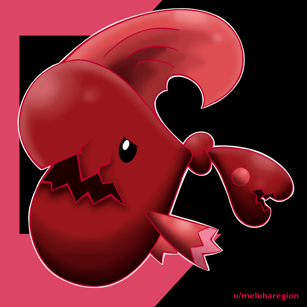 By popular opinion, I redrew my Luvdisc's evolution (OC)