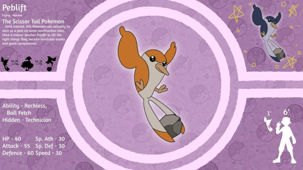 Peblift - The Scissor Tail Pokemon