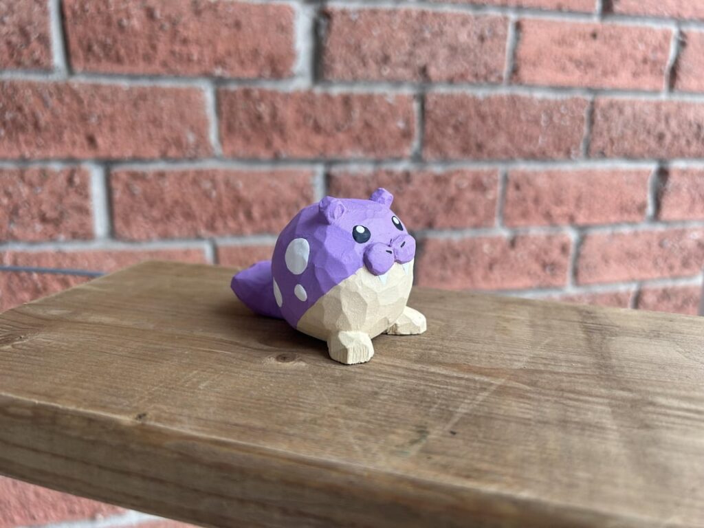 I carved spheal out of wood!