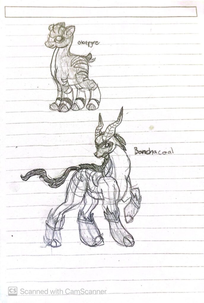 Some Fakemon Sketches