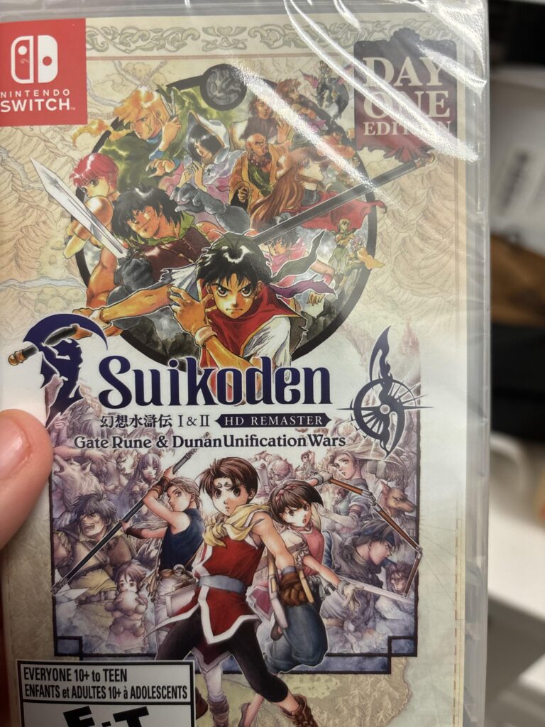 Todays pick up Suikoden HD Remaster
