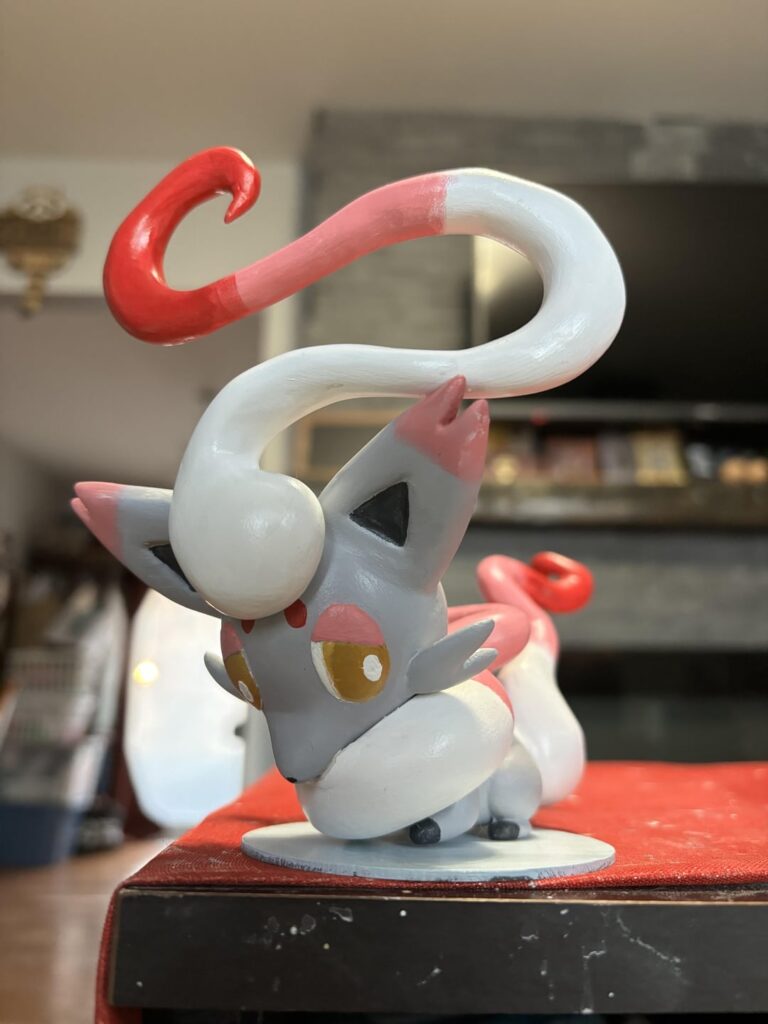 [OC] I made Hisuian Zorua out of clay!
