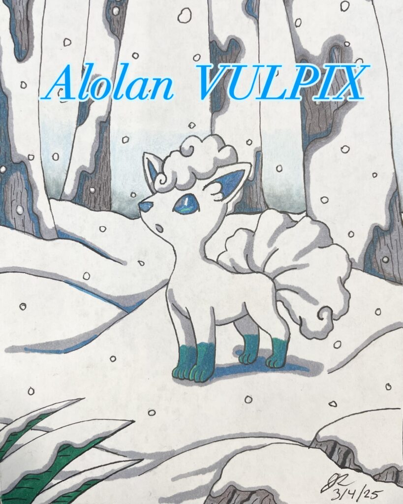 [OC] Doodled Alolan Vulpix