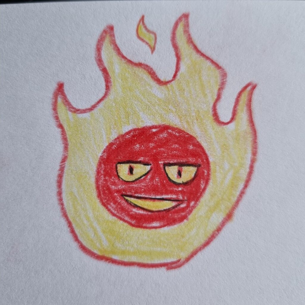 Fire type Gastly line by me