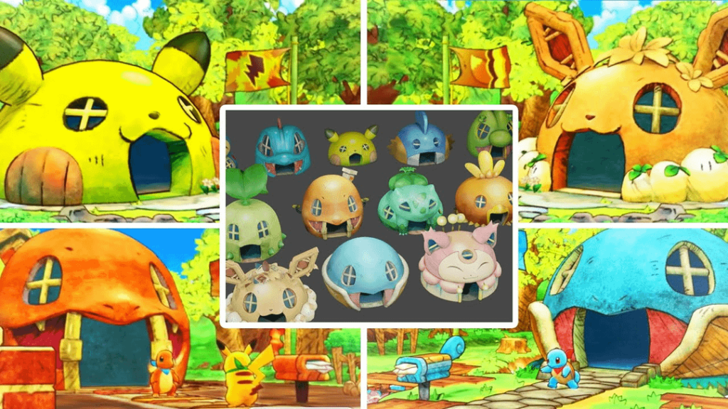 I always felt the Pokemon head huts were messed up, so I made a human version