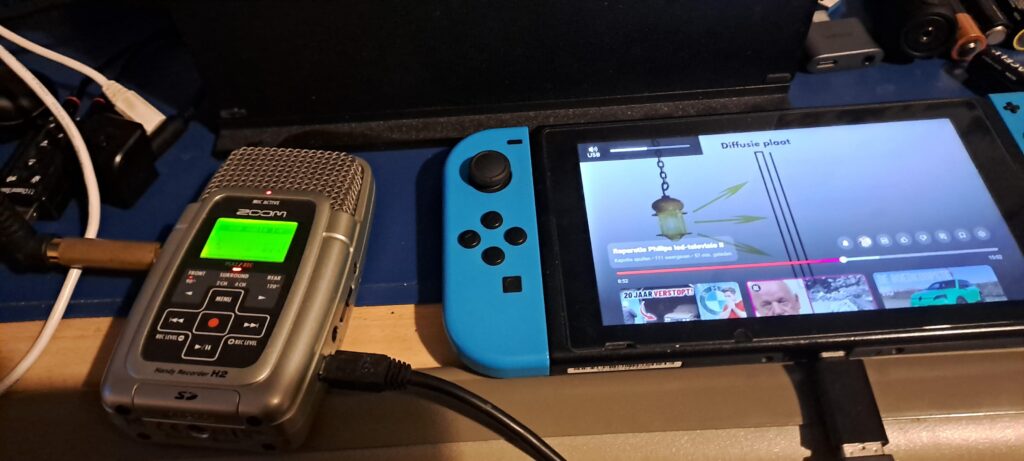 Zoom H2 working as USB DAC on Switch in portable mode