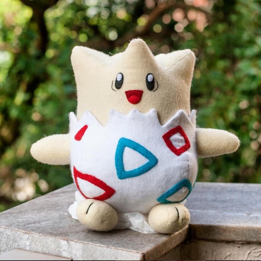 Togepi Plushie (made by me)