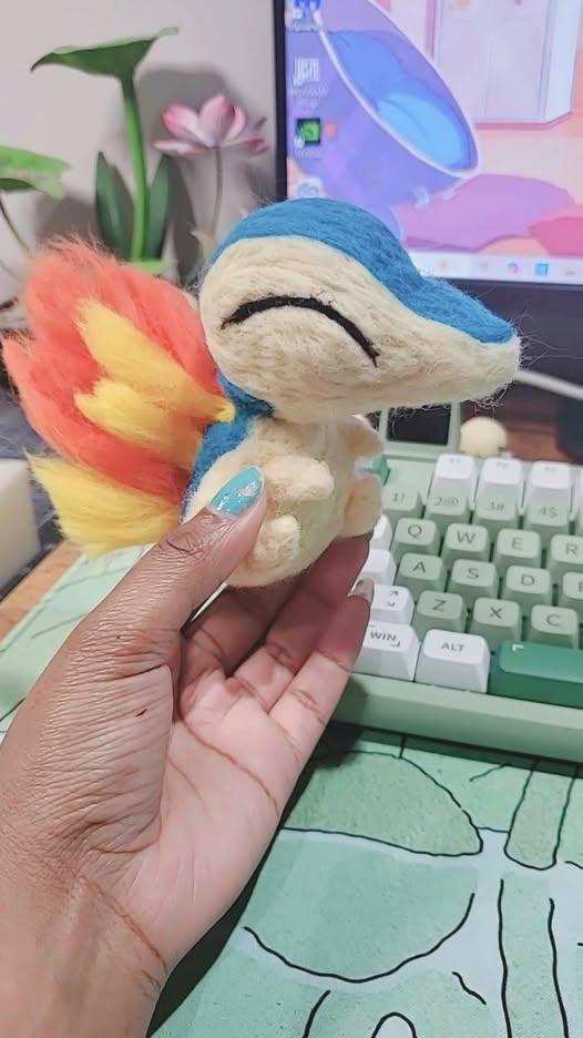I made a cute Lil baby Cyndaquil 🔥 🧡 Art by me~