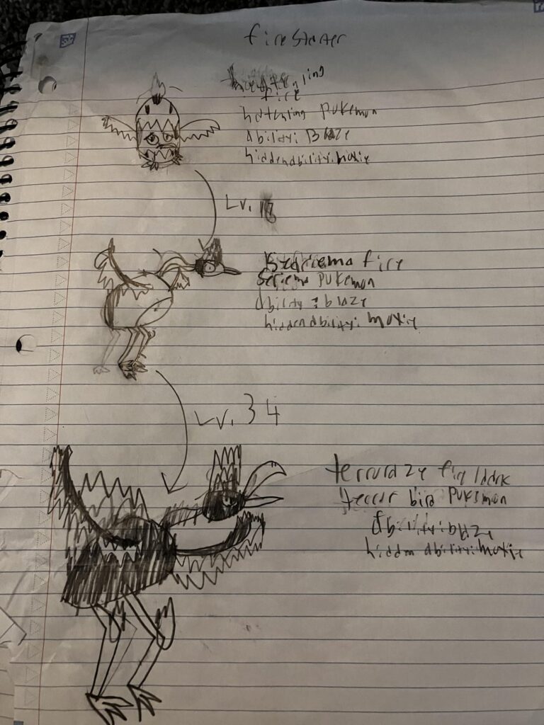 Found some Fakemon I drew in 7th grade, including an Ice-type reigonal Torkoal and its evolution