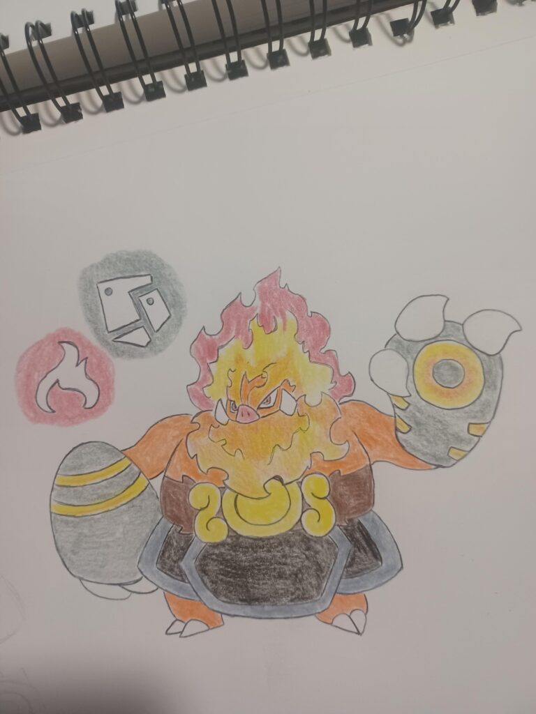 My form for Emboar inspired by Blacksmiths