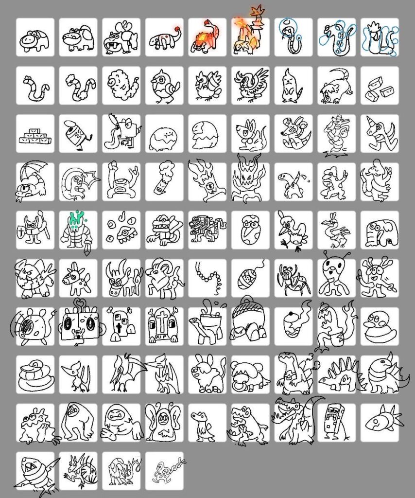 Made a fakemon dex in an hour!
