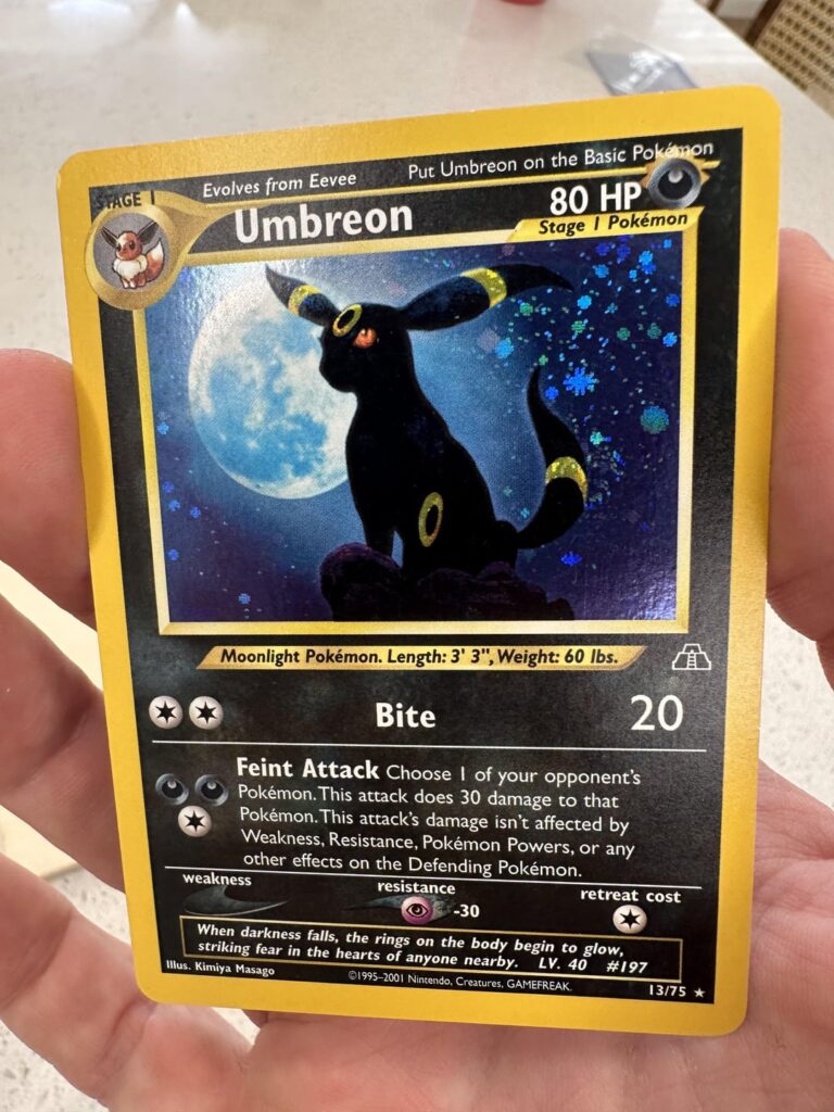 Used all the money I would’ve spent on ETB’s for my childhood favorite! 🌕🖤
