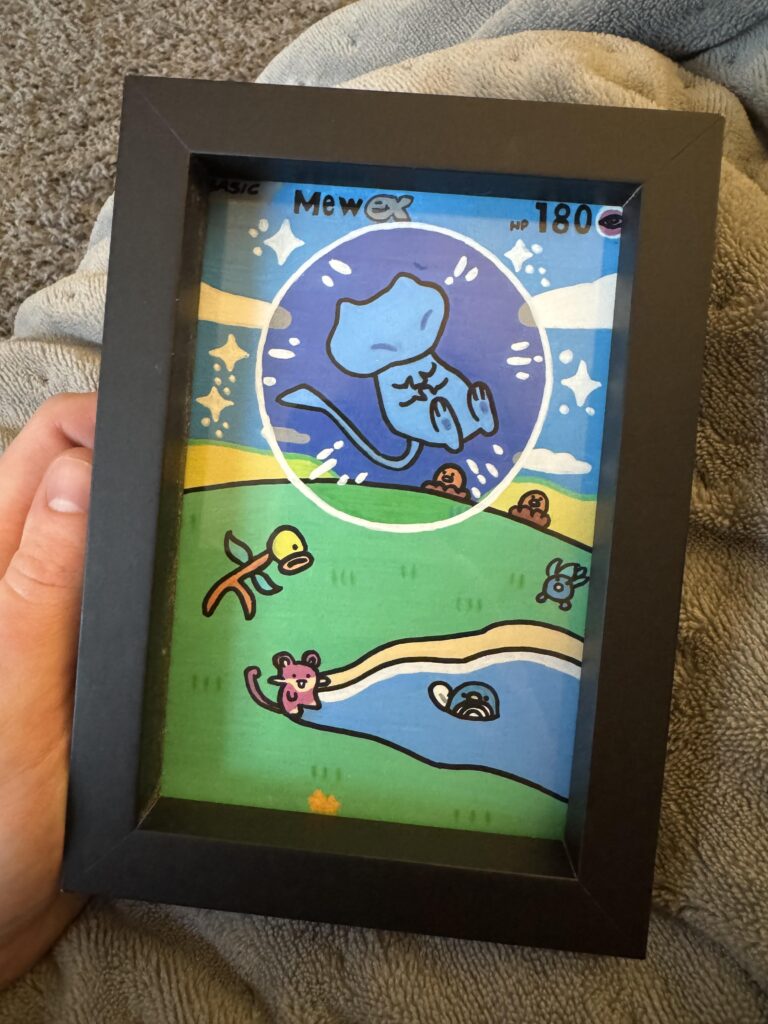 I really want a bubble mew, I can’t afford to buy one. Got home from work yesterday and my girlfriend made me this!