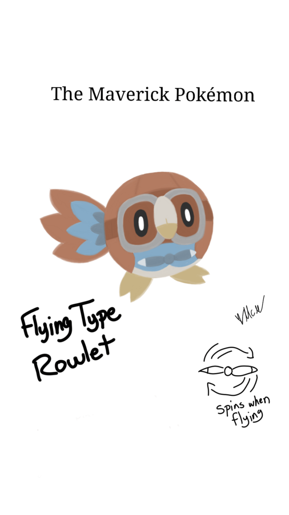 Flying type Rowlet