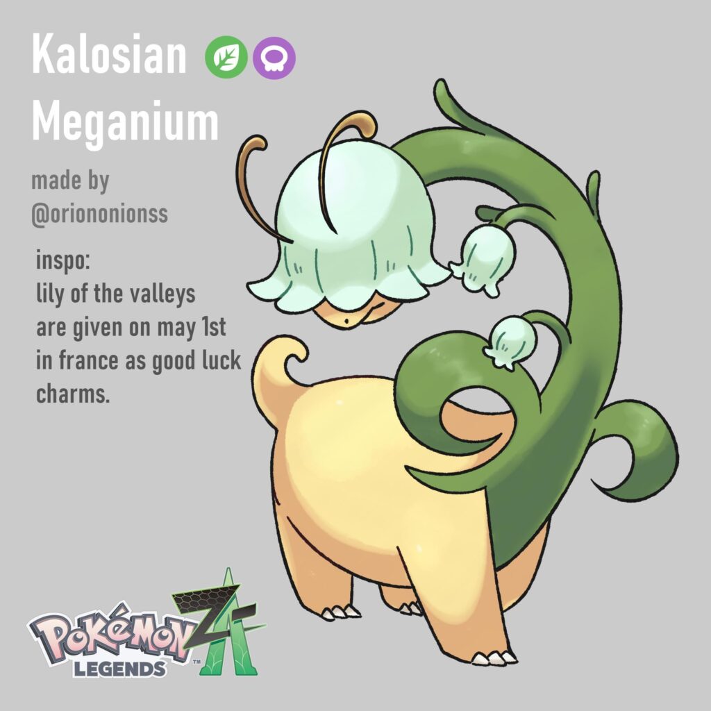 i tried my hands at making kalosian meganium :)