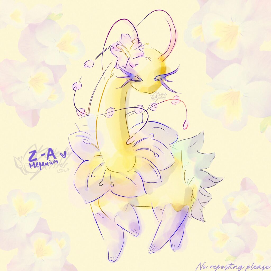 [oc] New Meganium For Z-A 💜