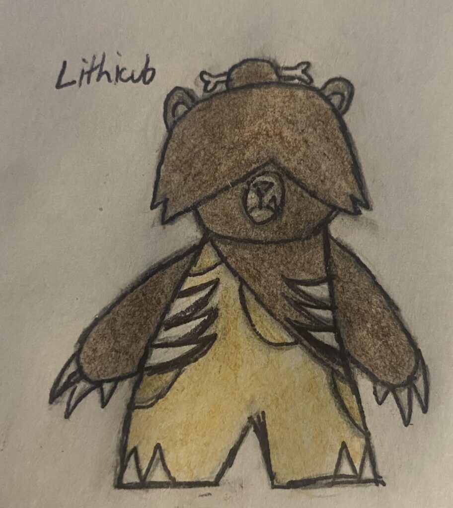 Lithicub (Lithic + Cub) my second rendition of the caveman cave bear