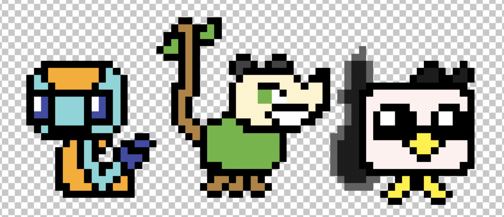 IOWA STARTER FAKEMON Sapossum/Grass Emblet/Fire-Flying Sprayk/Water