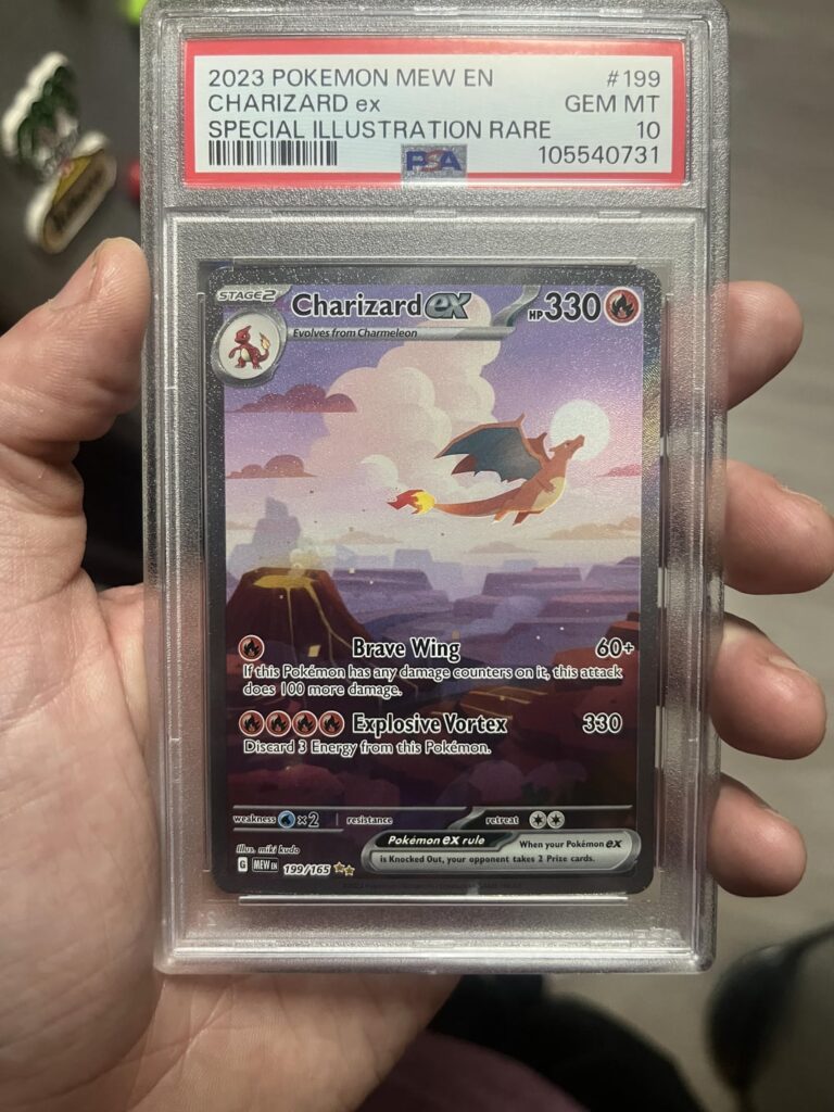 Update: Our Kids Charizard came back a PSA 10!