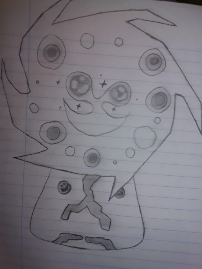 I tried to draw a Spiritomb using "Baby-Doll Eyes", if he could learn it someway.