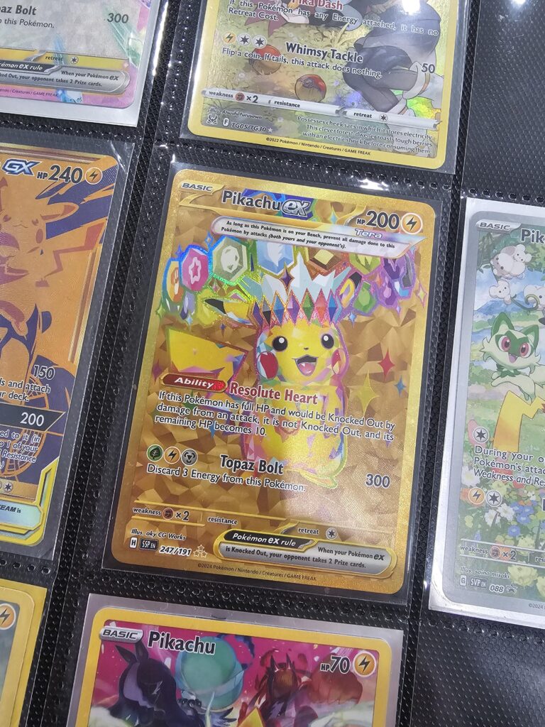 We finally found some surging sparks at target and my daughter pulls gold!