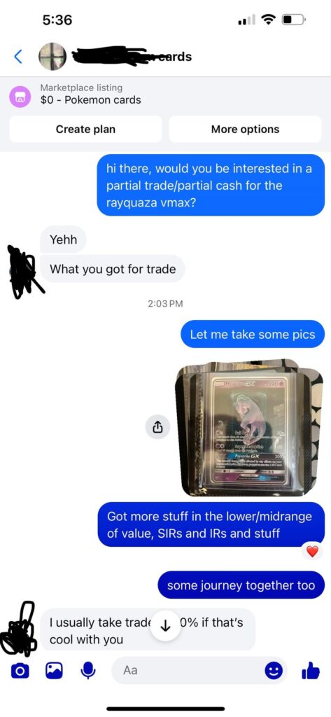 FB Marketplace “trades in my favor” are a joke