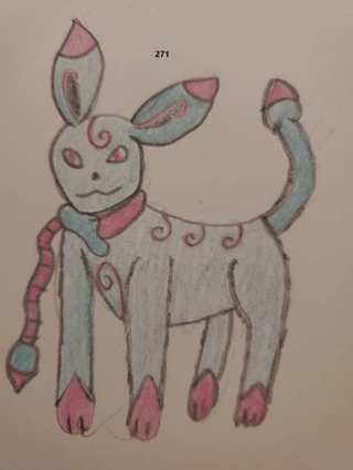 working on Dual type eevee evolutions did 7 today these two are my fav of them