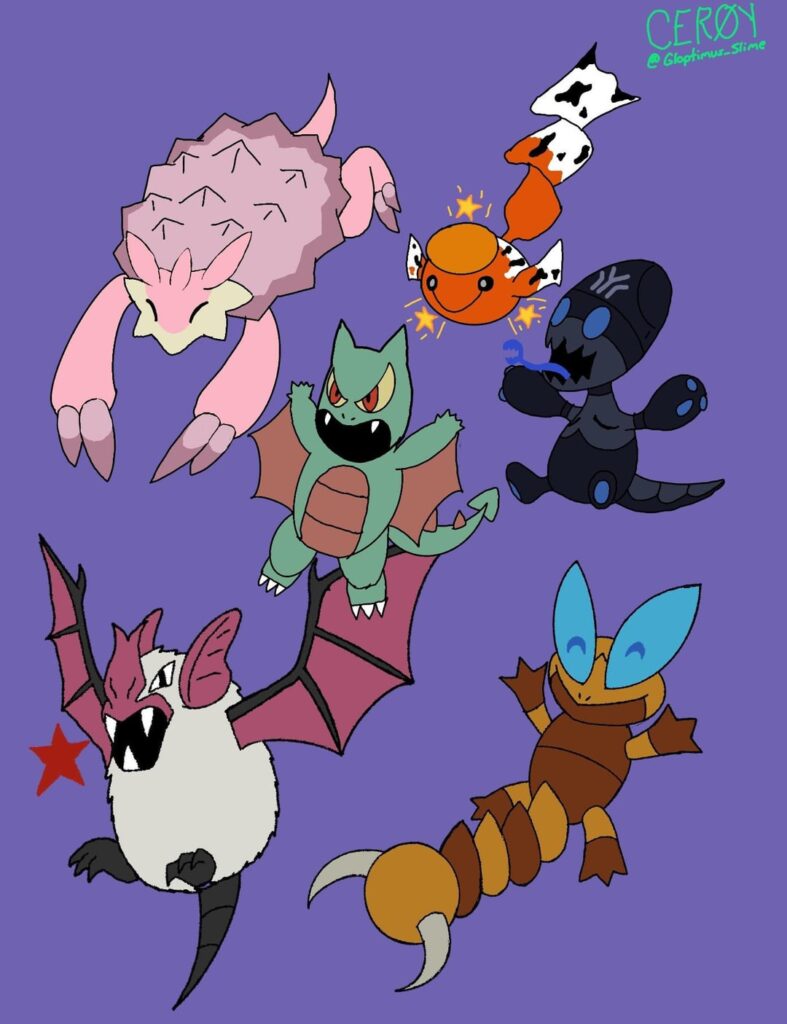 Drew up a compilation of my favorite fakemon
