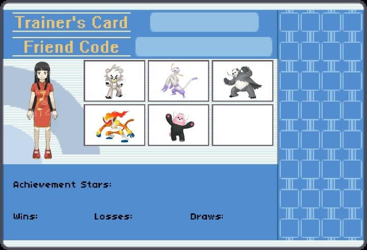Pokemon Trainer's Card - Cheongsam Girl/Gym Leader