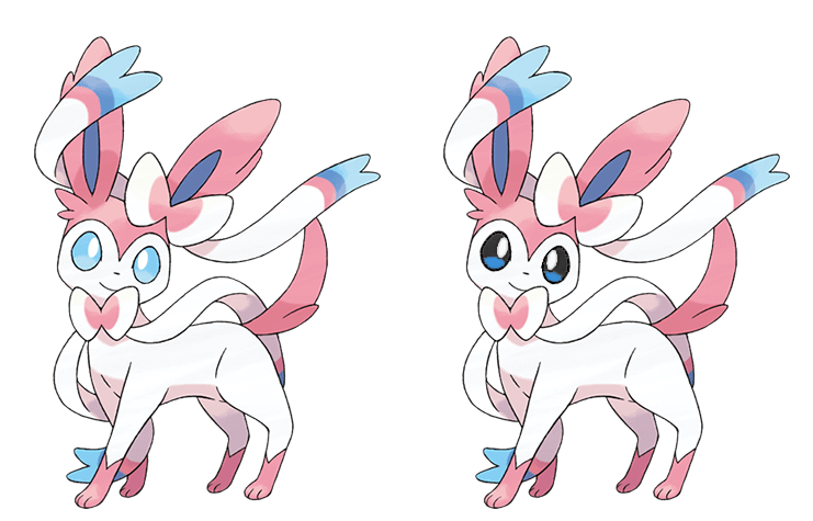 [OC] I never liked Sylveon's pale blue eyes, so I made them black in a poor edit. Thoughts?