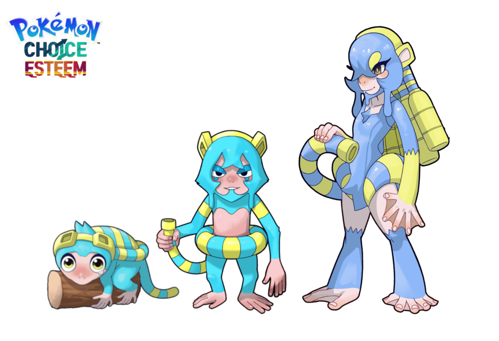This is my water type starter fakemon. What do you think?