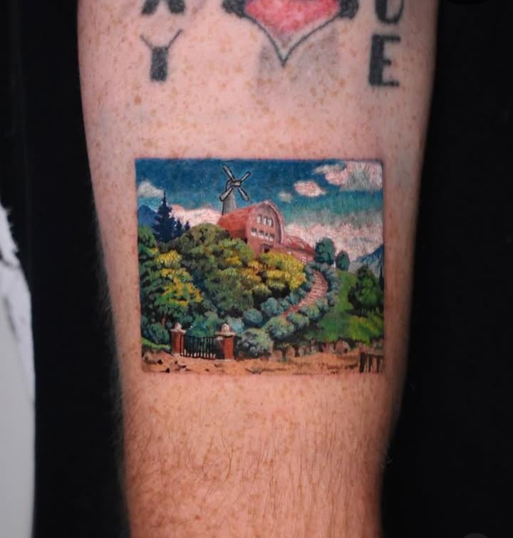 Professor Oak's lab tattoo