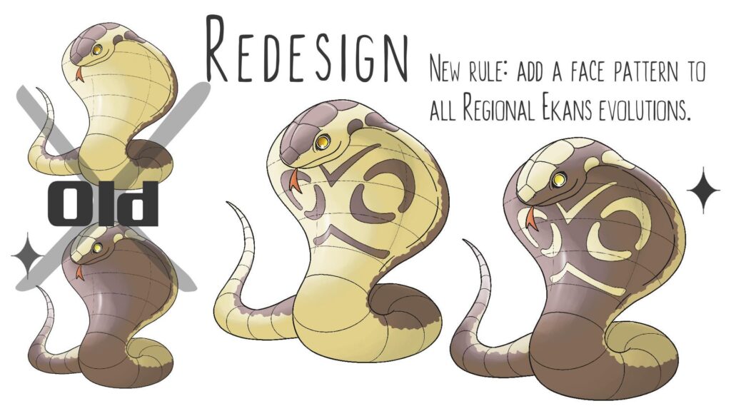 Not much of an update to my Regional Ekans monotypes, just adding details to the designs.