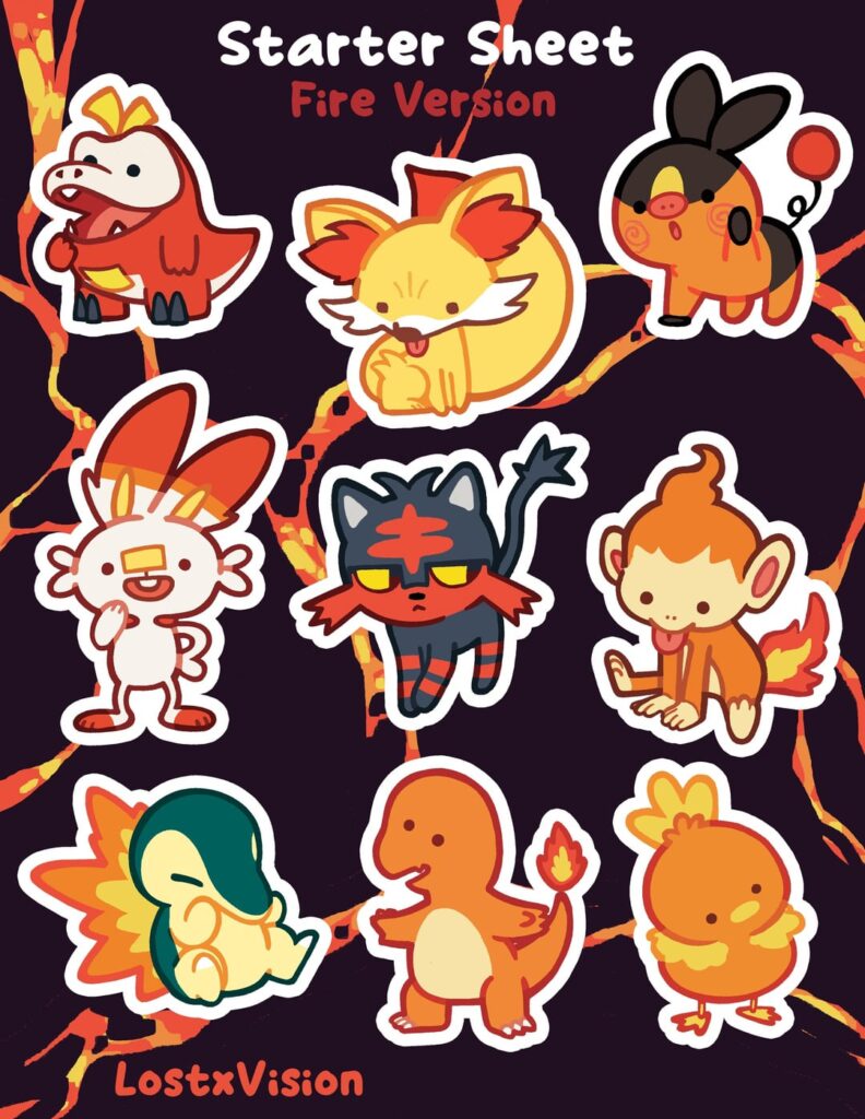 [OC] Starter Pokémon!!