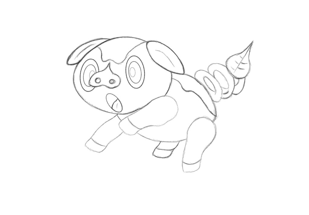 My grass starter sketch no name yet what yall think any ideas??