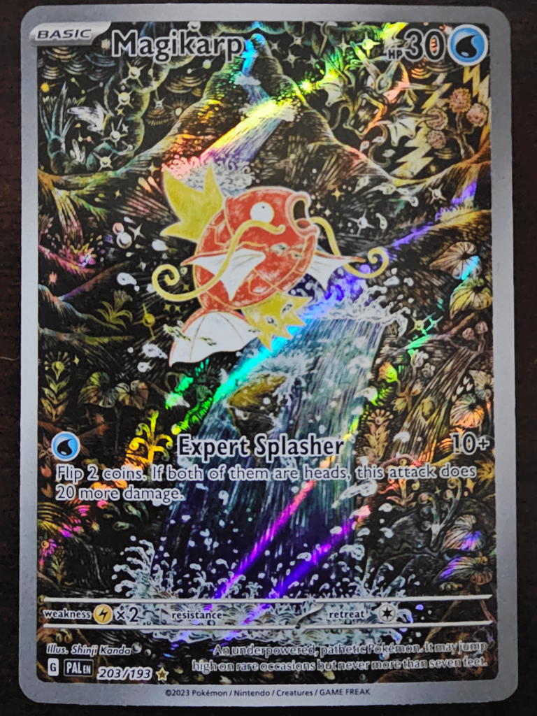 After two ETBs and dozens of booster packs, I finally pulled it