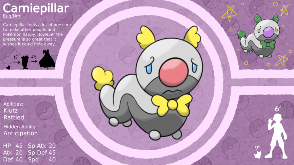 Carniepillar - the Entertainer Pokémon