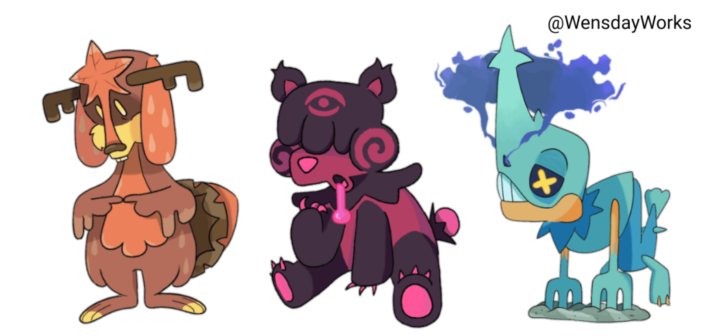 Middle Stages for my Region's starters!