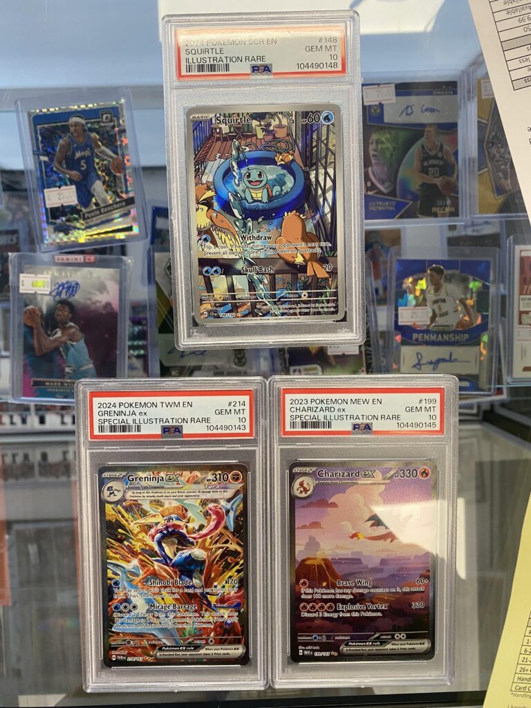 First time grading cards.