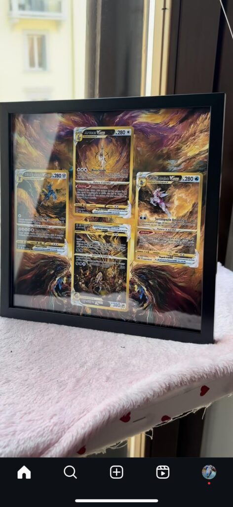 Viral post on IG. Everyone is loving it, but I noticed the upside down card is also mirrored with the wording. How is this possible? Not a single person in the comment section mentioned it either.  I’m assuming it’s not legit.