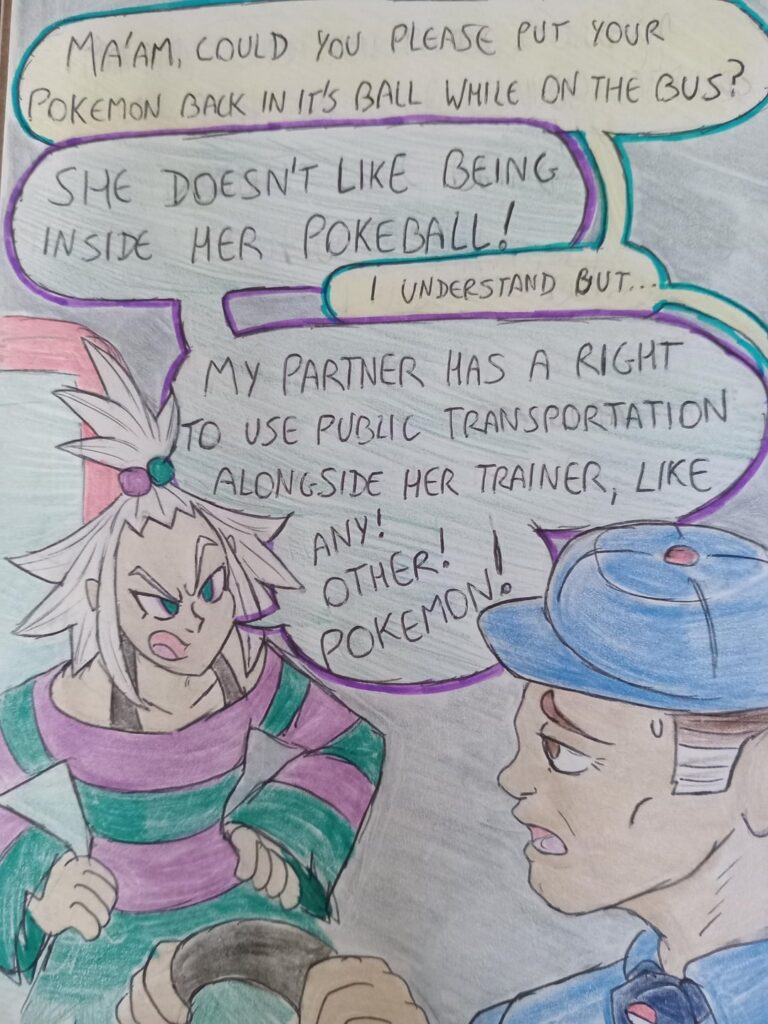 (Art by me) Public transport in the Pokemon World (ft. Roxie)