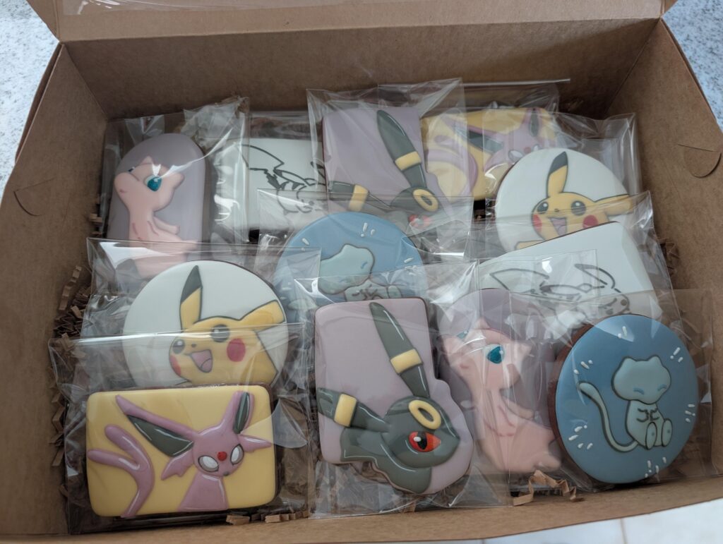 My wife ordered some cookies of favorite cards and pokemon for my birthday.