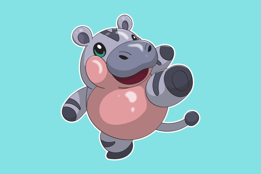 Please say hi to Moofoo, a fighting-type hippo based on everyone's favorite Moo Deng. Not sure If I want to do an evo for it cause I love her as is