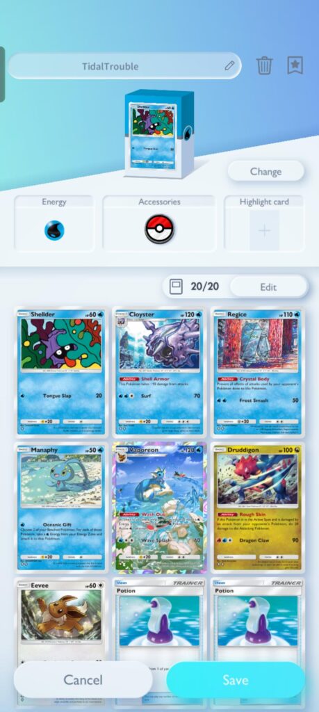 Need some tips with my Tidal Trouble TCG deck