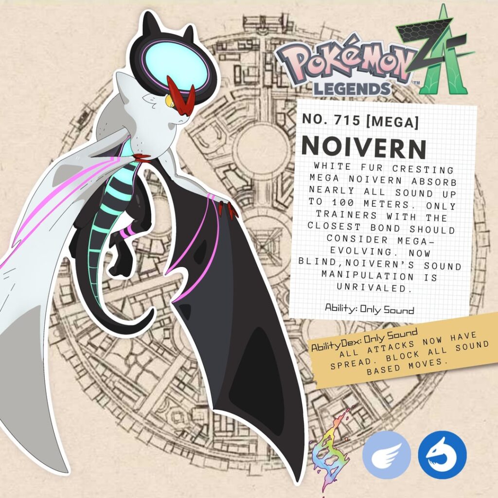Thanks for voting! Here is Mega Noivern! Based around silence instead of screaming all the time lol I hope you like the direction I took. I have been learning and growing a lot through each of these projects! The votes are being carried over but let me know who is next!